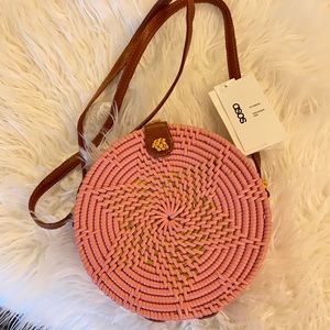 ASOS Design Structured Rattan Circle Bag